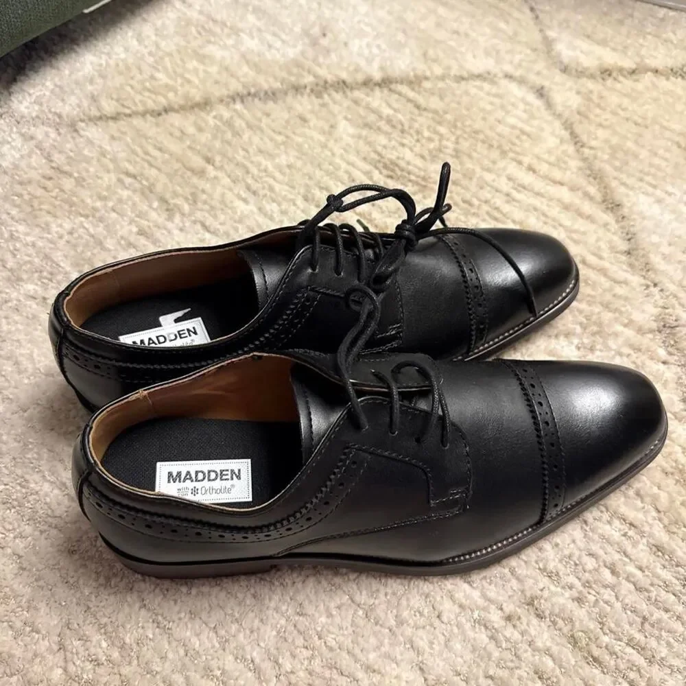 Steve-madden Men's Black Oxfords